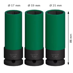 2608003033 BOSCH Set 3 chei tubulare foarte adanci PRO Impact, 1/2"