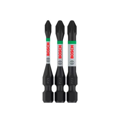 2608521U57 BOSCH Set 3 biti insurubare PRO PZ Impact, PZ1,PZ2,PZ3,55mm