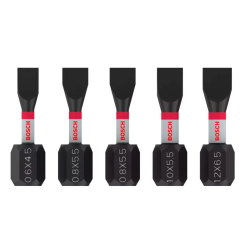 2608521U60 BOSCH Set 5 biti de insurubare PRO SL Impact, SL4.5, SL5.5 (x2), SL5.5, SL6.5, 25 mm