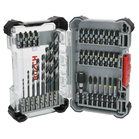 2608521U81 BOSCH Set de burghie si biti PRO Impact Metal 35 de piese