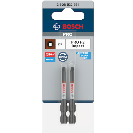 2608522551 BOSCH Set 2 biti extinsi SQ2, lungime 55 mm