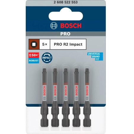 2608522553 BOSCH Set 5 biti extinsi SQ2, lungime 55 mm