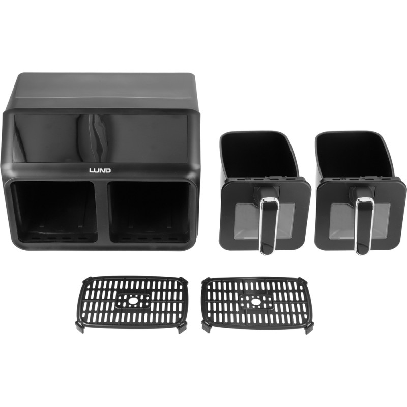 67563 LUND Airfryer 4 L + 4 L, 2400W