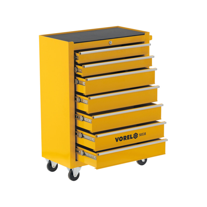 58538 VOREL Dulap pentru scule cu 7 sertare, gol