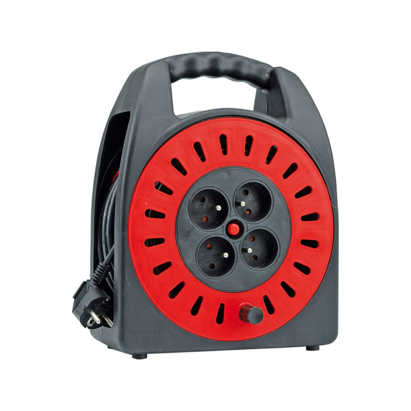 72573 VOREL Prelungitor electric pe tambur (bobina), 4 prize, 30m