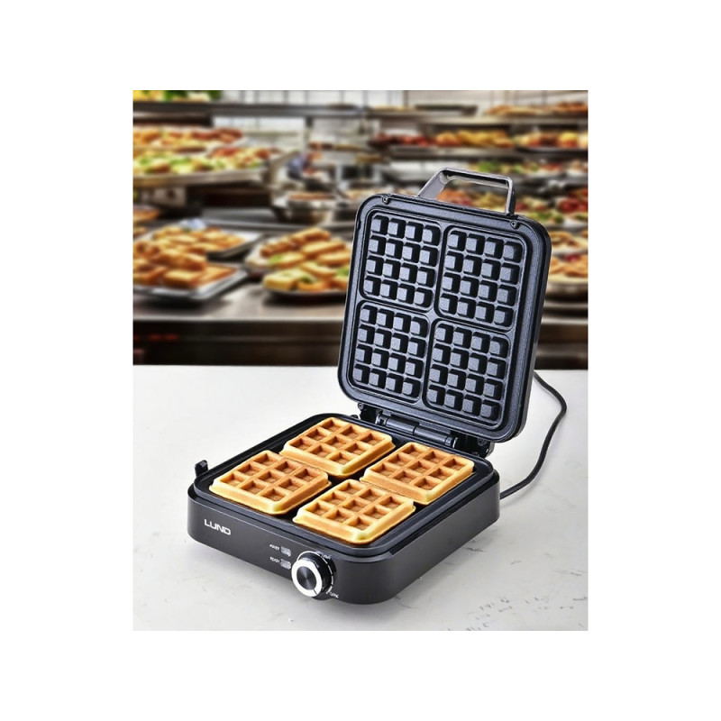 68015 LUND Aparat de vafe 1500 W, 4 WAFFLES