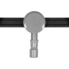 71637 FALA Rigola dus ''SLIM BLACK'', 70 cm