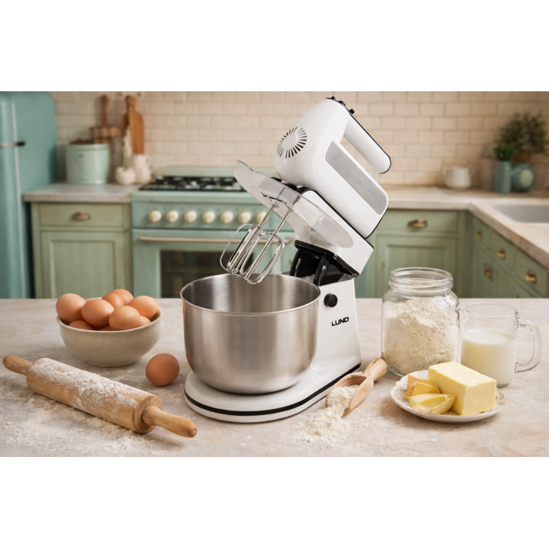 67791 LUND Mixer de mana 500 W, bol otel inoxidabil