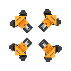 38540 VOREL Set 4 strangatoare de colt cu arc, unghi de 90 grade
