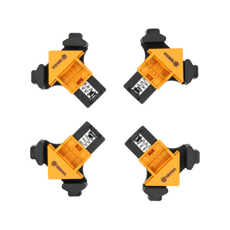 38540 VOREL Set 4 strangatoare de colt cu arc, unghi de 90 grade