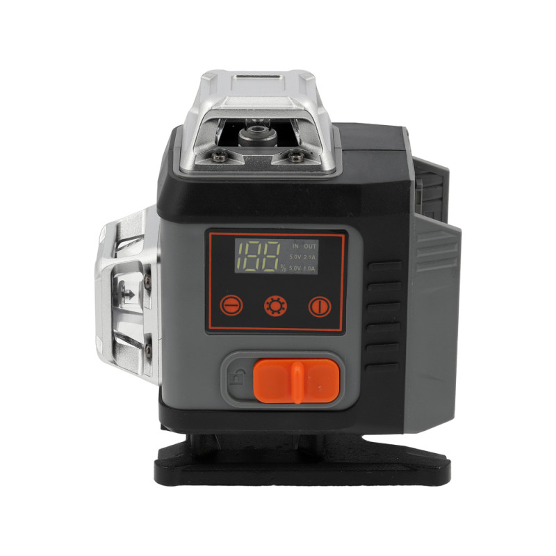 18007 STHOR Nivela laser 4D, verde, 16 linii, accesorii