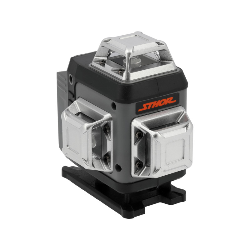 18007 STHOR Nivela laser 4D, verde, 16 linii, accesorii