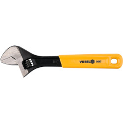 54067 VOREL Cheie reglabila, maner cauciucat, 250 mm