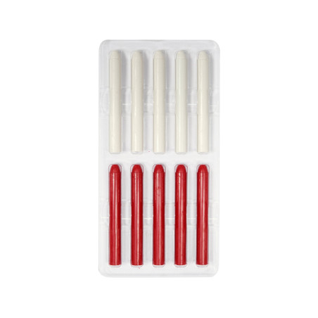 09207 VOREL Set 10 rezerve de ceara 10 x 85 mm, pentru creionul 09204