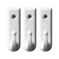 74765 VOREL Set 3 carlige perete cu surub