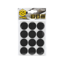 74820 VOREL Suport antiderapant cu dublu adeziv, 28 mm, 12 buc.