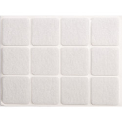 74843 VOREL Suport antiderapant cu dublu adeziv, 28X28mm, 12 buc.