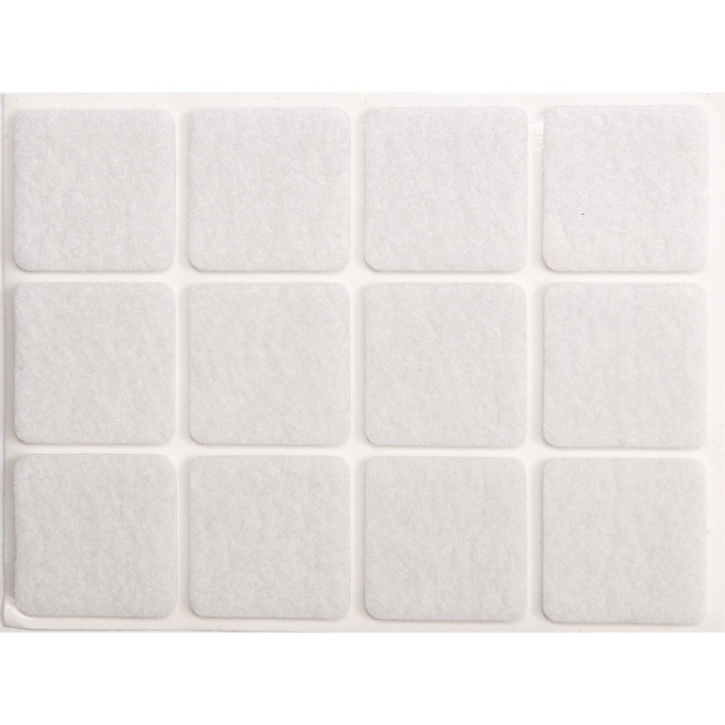 74843 VOREL Suport antiderapant cu dublu adeziv, 28X28mm, 12 buc.