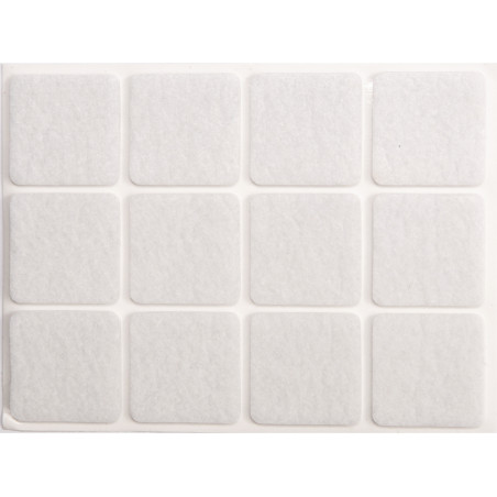 74843 VOREL Suport antiderapant cu dublu adeziv, 28X28mm, 12 buc.