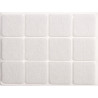 74843 VOREL Suport antiderapant cu dublu adeziv, 28X28mm, 12 buc.