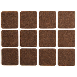 74863 VOREL Suport antiderapant cu dublu adeziv, 28 x 28 mm, 12 buc.
