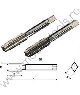 VL.25022 Volkel Set tarozi de mana filetat tevi de gaz HSS-E,G 3/4"x14