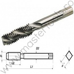 VL.61750 Volkel Tarod filet metric universal scurt HSS-E, M 12x1.75
