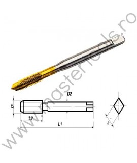 VL.31726 Volkel Tarod universal filet tip C/35° RSP metric HSS-E TiN,M 3x0.5