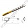 VL.31734 Volkel Tarod universal filet tip C/35° RSP metric HSS-E TiN,M 5x0.8