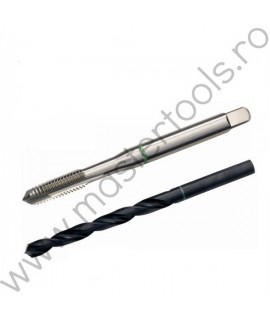 VL.35391 Volkel Seturi TwinBox tarod HSS-E filet tip B metric si burghiu,M 5x0.8