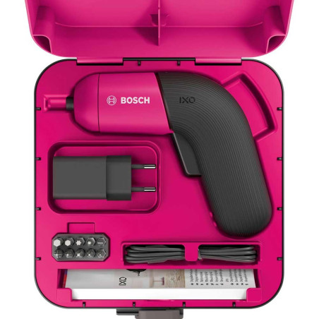 06039C7022 BOSCH IXO VI Surubelnita cu acumulator Li-Ion 3.6 V, roz
