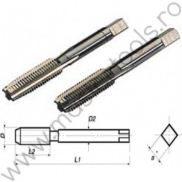 VL.24020 Volkel Set tarozi de mana filet fin UNF HSS-G,UNF 7/16"x20