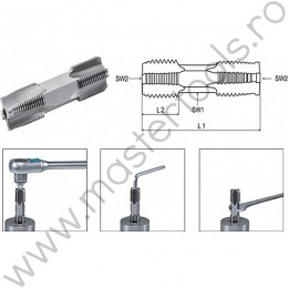VL.67878 Volkel Tarod  doua capete filet G (BSP)  "HexTap DS" HSS-G, G 2"