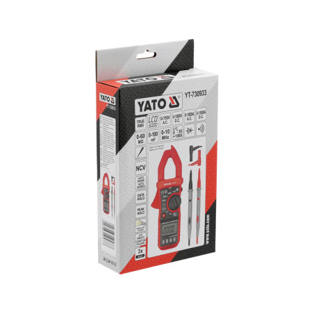 YT-730933 YATO Multimetru universal cu clapa TRUE.RMS, AC/DC, 10MA-1000A