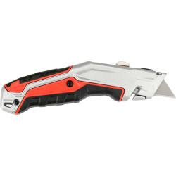 YT-75202 YATO Cutter cu lama trapezoidala retractabila, lama 61x19x0.6 mm