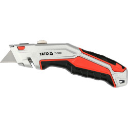 YT-75202 YATO Cutter cu lama trapezoidala retractabila, lama 61x19x0.6 mm