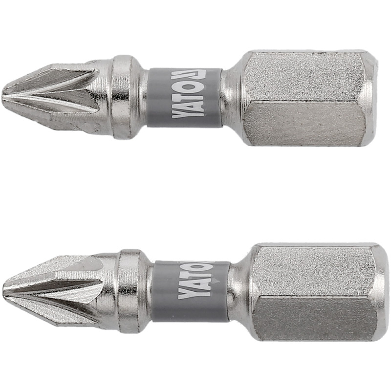 YT-78003 YATO Set 2 biti, prindere hex. 1/4", 25 mm, PZ1, NI