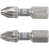 YT-78004 YATO Set 2 biti, prindere hex. 1/4", 25 mm, PZ2, NI