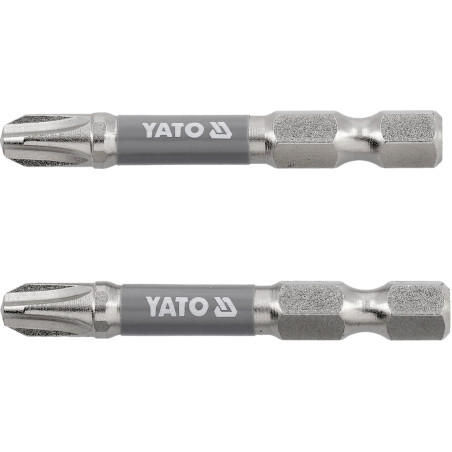 YT-78022 YATO Set 2 biti, prindere hex. 1/4", 50 mm, PH3, NI
