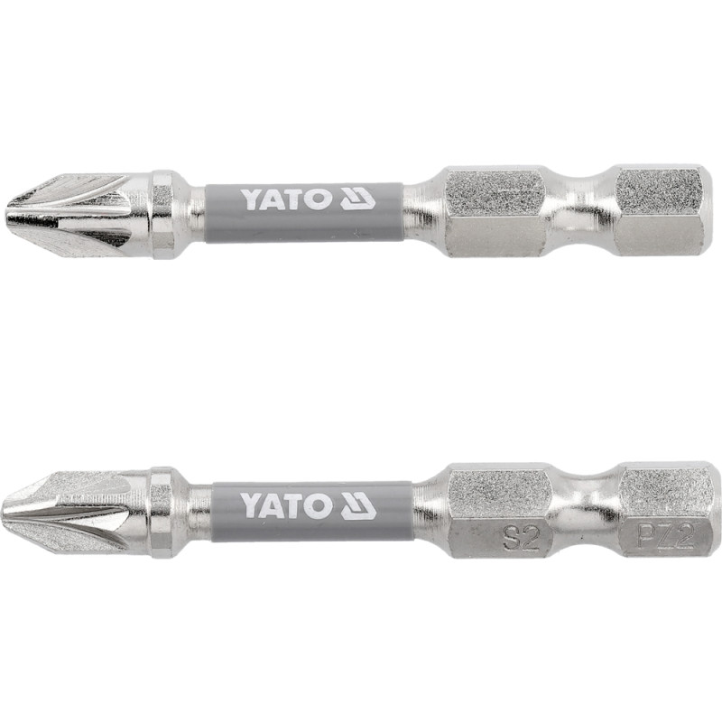 YT-78024 YATO Set 2 biti, prindere hex. 1/4", 50 mm, PZ2, NI