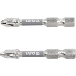 YT-78025 YATO Set 2 biti, prindere hex. 1/4", 50 mm, PZ3, NI