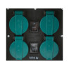 YT-81271 YATO Priza de gradina, imitatie piatra IP44, 4 prize, mod AUTO/MANUAL