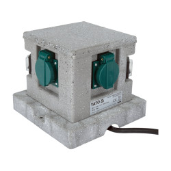 YT-81272 YATO Priza de gradina cubica IP44, 4 prize