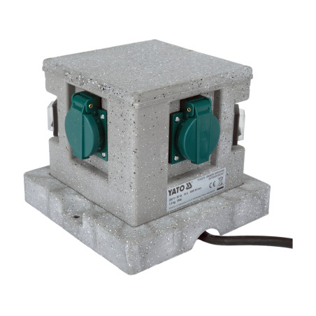 YT-81272 YATO Priza de gradina cubica IP44, 4 prize
