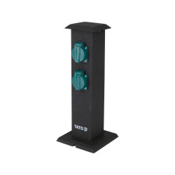 YT-81275 YATO Priza de gradina stalp din otel IP44, 4 prize