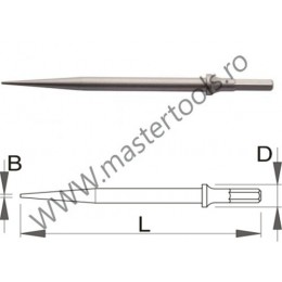 UNIOR Dalta ascutita ciocan pneumatic percutor hexagon 19