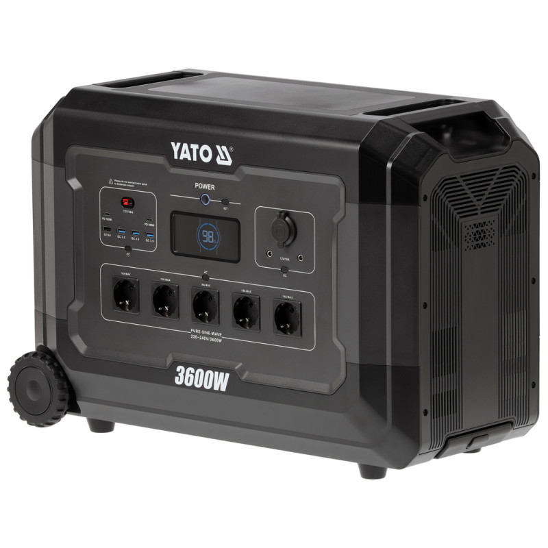 YT-83096 YATO Statie incarcare portabila 3600 W, 3072 Wh