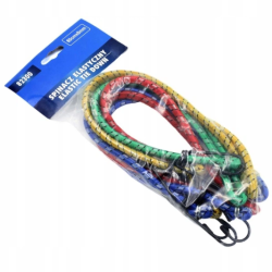 82300 VOREL Set 4 cordeline elastice, 80 cm x 8 mm, multicolore