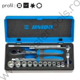 Trusa chei tubulare 1/4 UNIOR 619413