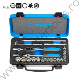 Trusa chei tubulare 12 puncte 3/8 UNIOR 617117